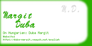 margit duba business card